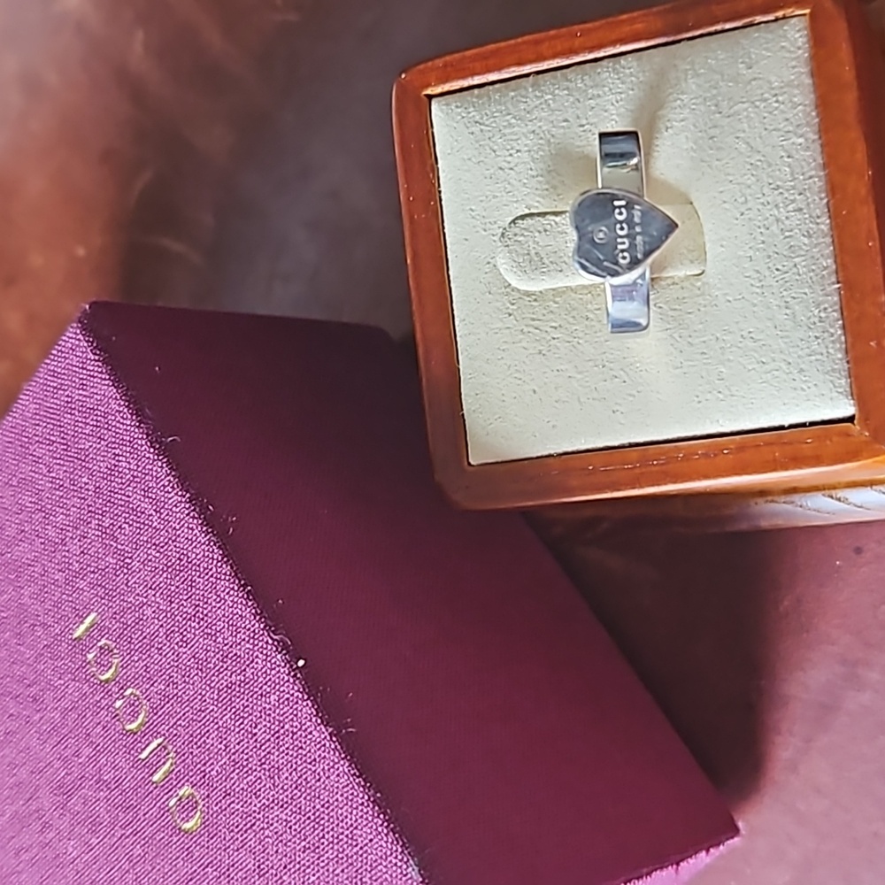 Gucci Heart 925 Sterling Silver Ring